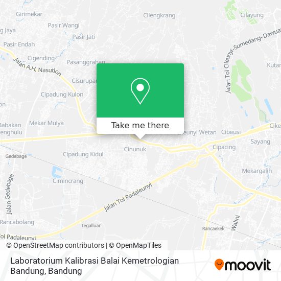 Laboratorium Kalibrasi Balai Kemetrologian Bandung map