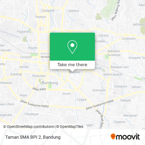 Taman SMA BPI 2 map