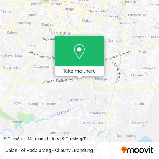 Jalan Tol Padalarang - Cileunyi map