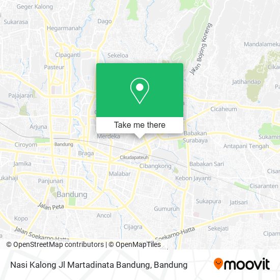Nasi Kalong Jl Martadinata Bandung map
