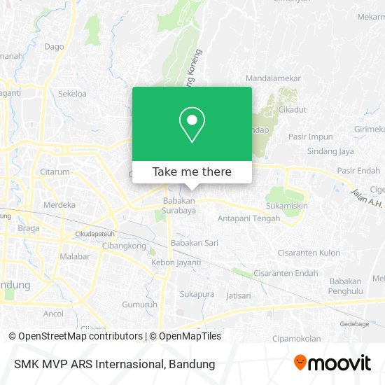 SMK MVP ARS Internasional map