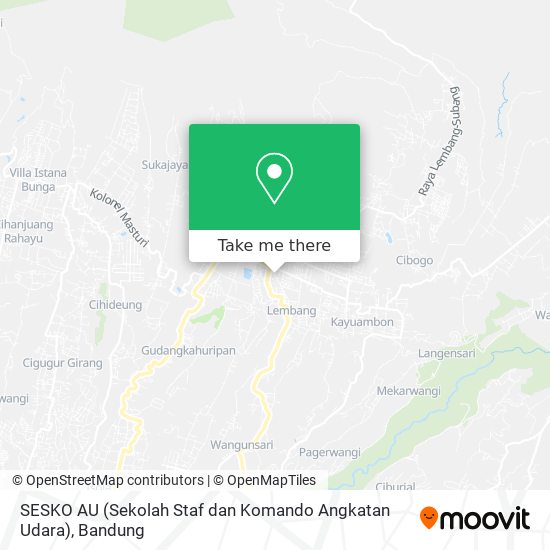 SESKO AU (Sekolah Staf dan Komando Angkatan Udara) map
