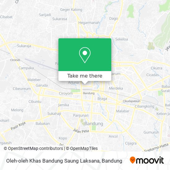 Oleh-oleh Khas Bandung Saung Laksana map