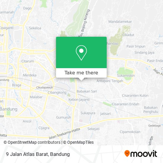 9 Jalan Atlas Barat map