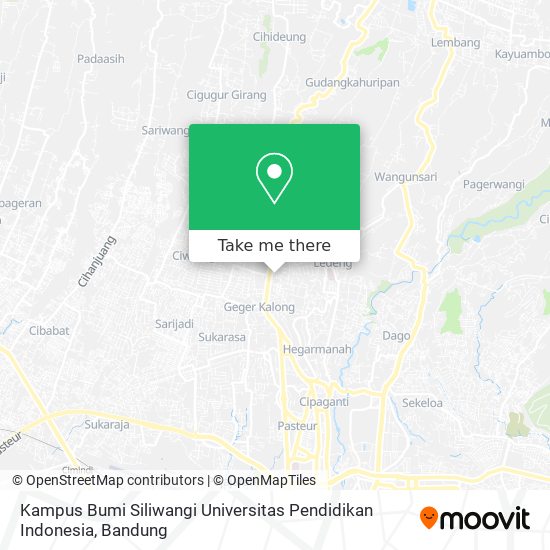 Kampus Bumi Siliwangi Universitas Pendidikan Indonesia map