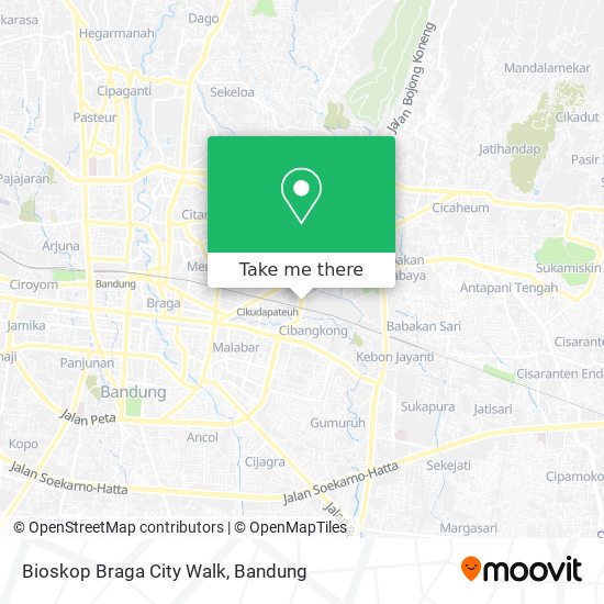 Bioskop Braga City Walk map