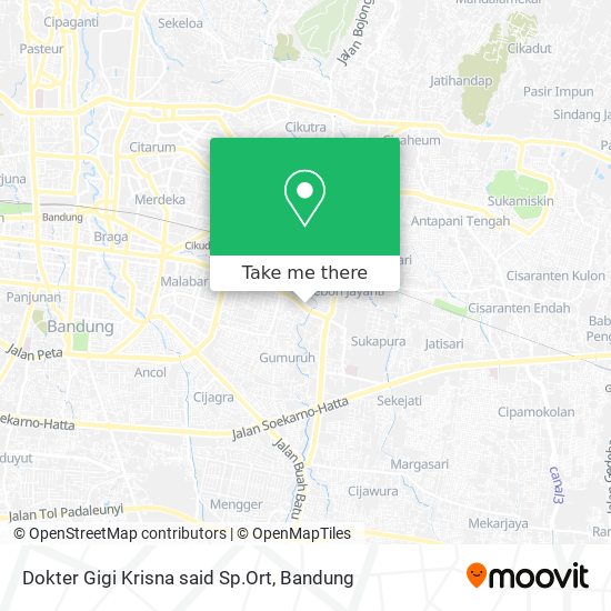 Dokter Gigi Krisna said Sp.Ort map