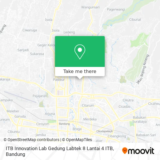 ITB Innovation Lab Gedung Labtek 8 Lantai 4 ITB map