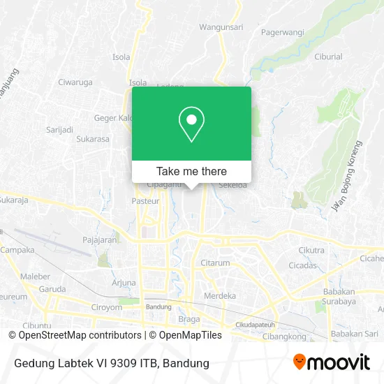 Gedung Labtek VI 9309 ITB map