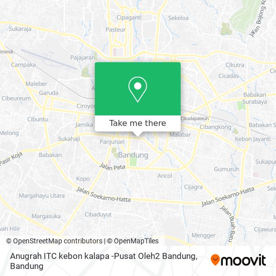 Anugrah ITC kebon kalapa -Pusat Oleh2 Bandung map
