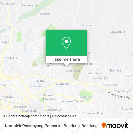 Komplek Pasirlayung Padasuka Bandung map