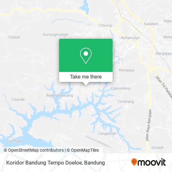 Koridor Bandung Tempo Doeloe map