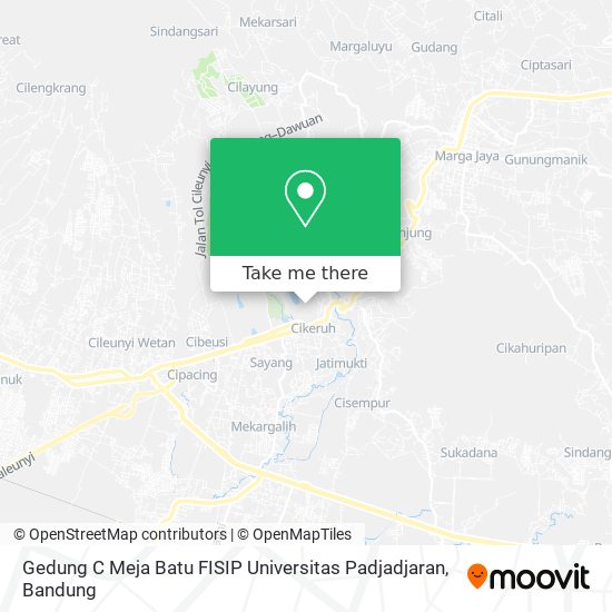 Gedung C Meja Batu FISIP Universitas Padjadjaran map
