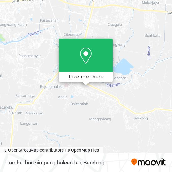 Tambal ban simpang baleendah map