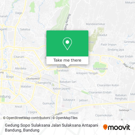 Gedung Sopo Sulaksana Jalan Sulaksana Antapani Bandung map