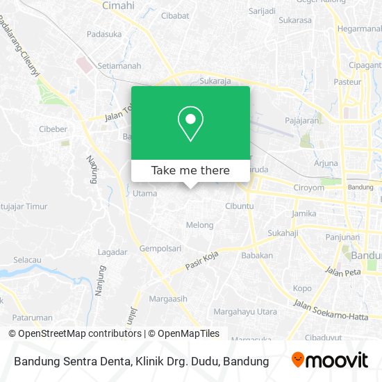 Bandung Sentra Denta, Klinik Drg. Dudu map