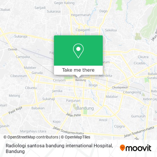 Radiologi santosa bandung international Hospital map