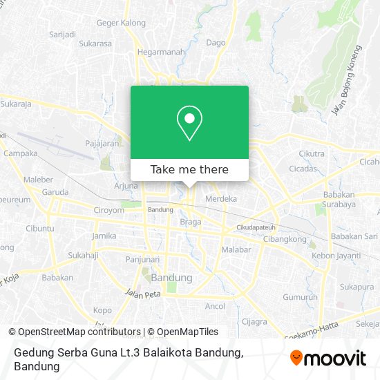 Gedung Serba Guna Lt.3 Balaikota Bandung map
