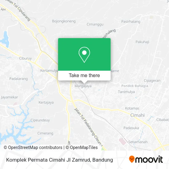 Komplek Permata Cimahi Jl Zamrud map