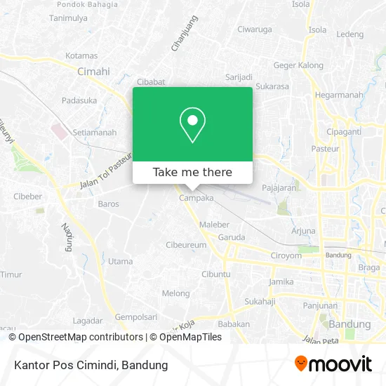 Kantor Pos Cimindi map