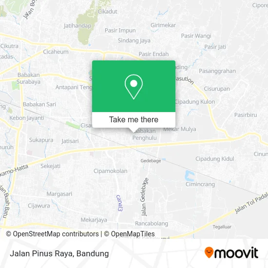 Jalan Pinus Raya map