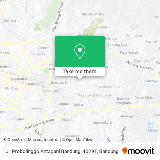 Jl. Probolinggo Antapani Bandung, 40291 map