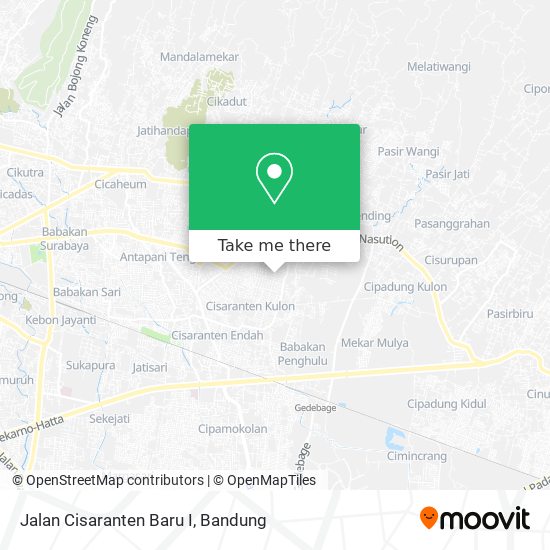 Jalan Cisaranten Baru I map