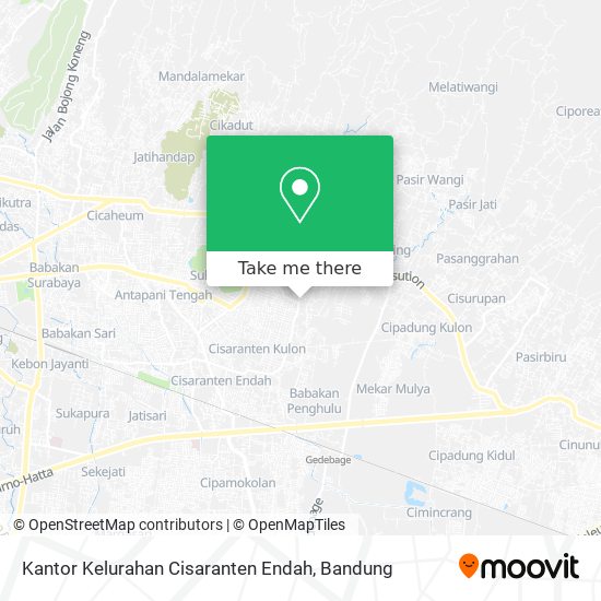 Kantor Kelurahan Cisaranten Endah map