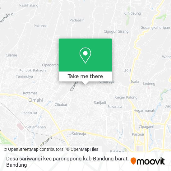 Desa sariwangi kec parongpong kab Bandung barat map