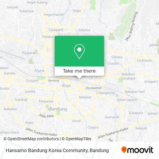 Hansamo Bandung Korea Community map