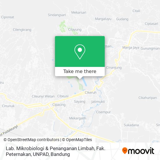Lab. Mikrobiologi & Penanganan Limbah, Fak. Peternakan, UNPAD map