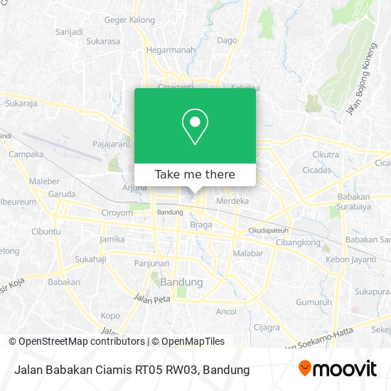 Jalan Babakan Ciamis RT05 RW03 map