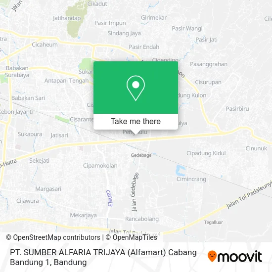 PT. SUMBER ALFARIA TRIJAYA (Alfamart) Cabang Bandung 1 map