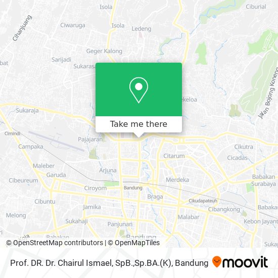 Prof. DR. Dr. Chairul Ismael, SpB.,Sp.BA.(K) map