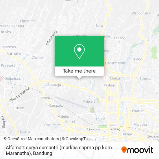 Alfamart surya sumantri (markas sapma pp kom. Maranatha) map