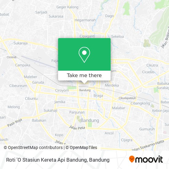 Roti 'O Stasiun Kereta Api Bandung map