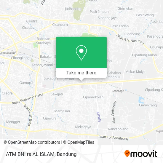ATM BNI rs AL ISLAM map