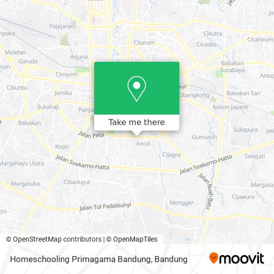 Homeschooling Primagama Bandung map