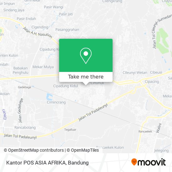Kantor POS ASIA AFRIKA map