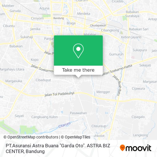 PT.Asuransi Astra Buana  "Garda Oto". ASTRA BIZ CENTER map