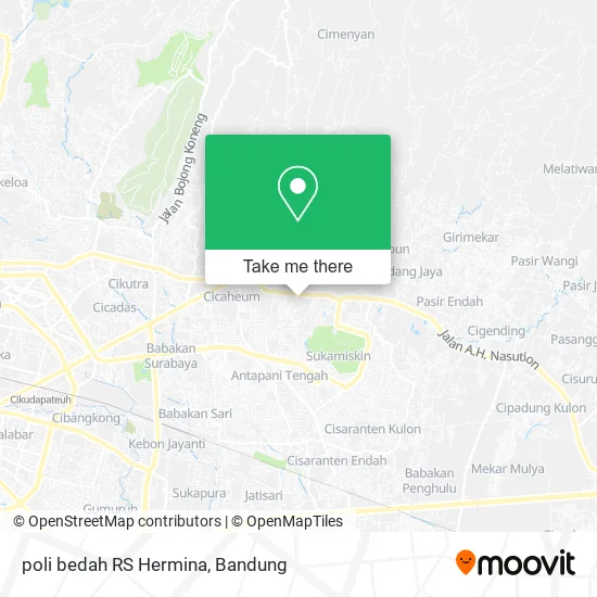 poli bedah RS Hermina map