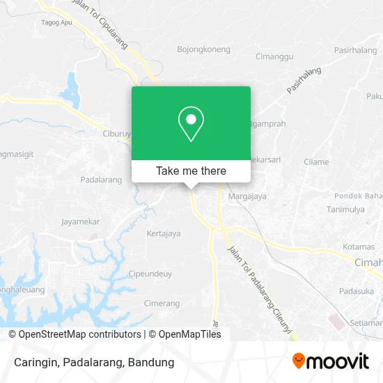Caringin, Padalarang map
