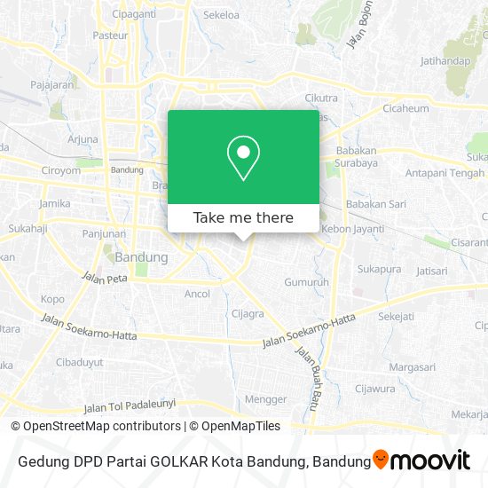 Gedung DPD Partai GOLKAR Kota Bandung map