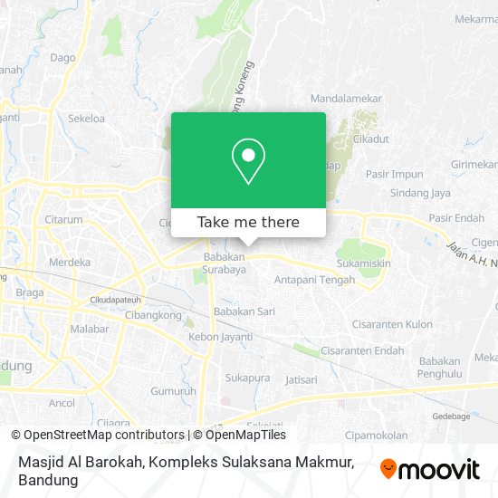Masjid Al Barokah, Kompleks Sulaksana Makmur map