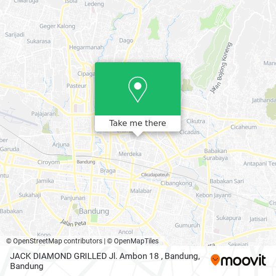 JACK DIAMOND GRILLED Jl. Ambon 18 , Bandung map