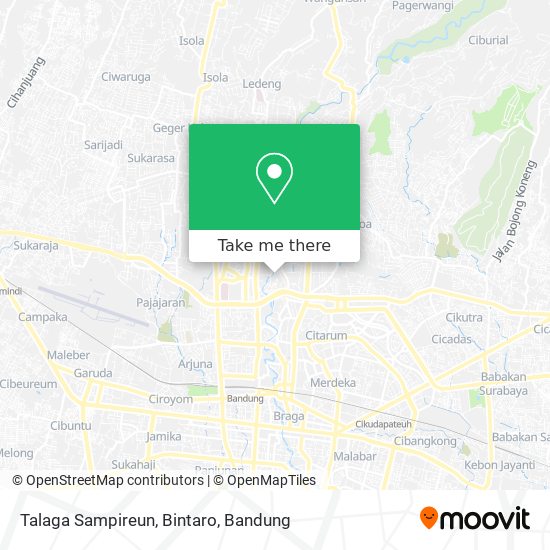 Talaga Sampireun, Bintaro map