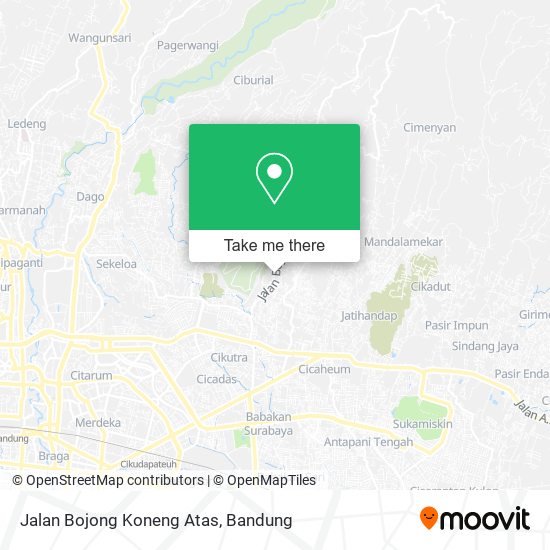Jalan Bojong Koneng Atas map