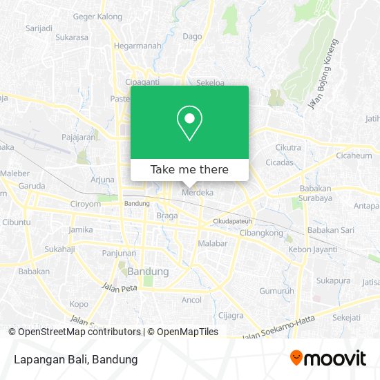 Lapangan Bali map