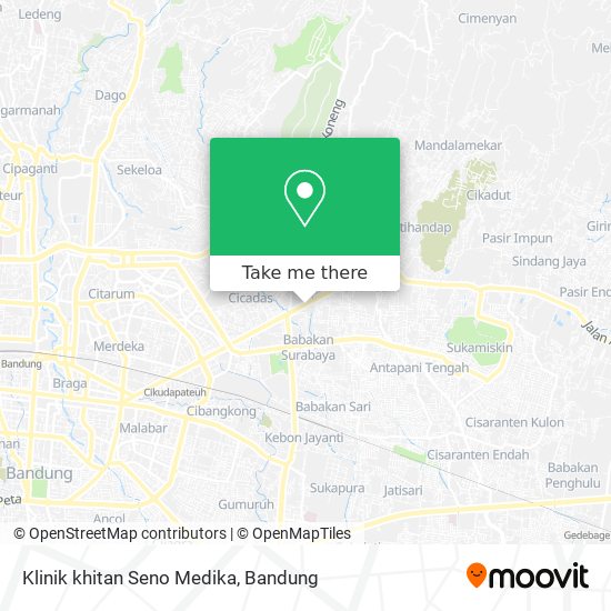 Klinik khitan Seno Medika map