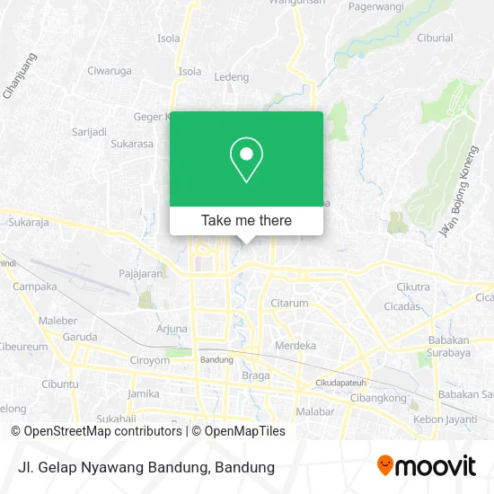Jl. Gelap Nyawang Bandung map